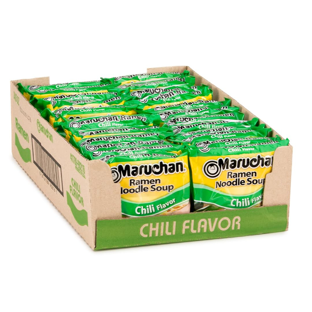 Maruchan Ramen Chicken, Instant Ramen Noodles, Ready to Eat Meals, 3 Oz, 24 Count
