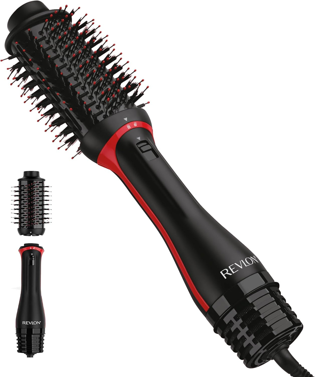 REVLON One Step Volumizer plus Hair Dryer and Styler | More Volume, Less Damage, and More Styling Control for Easy and Fast Salon-Style Blowouts, plus Travel Friendly (Black)