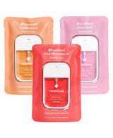 Touchland Power Mist Hydrating Hand Sanitizer Spray, JUICY 3-Pack (Watermelon, Peach, Berry), 500-Sprays Each, 1Fl Oz Travel Size (Set of 3)