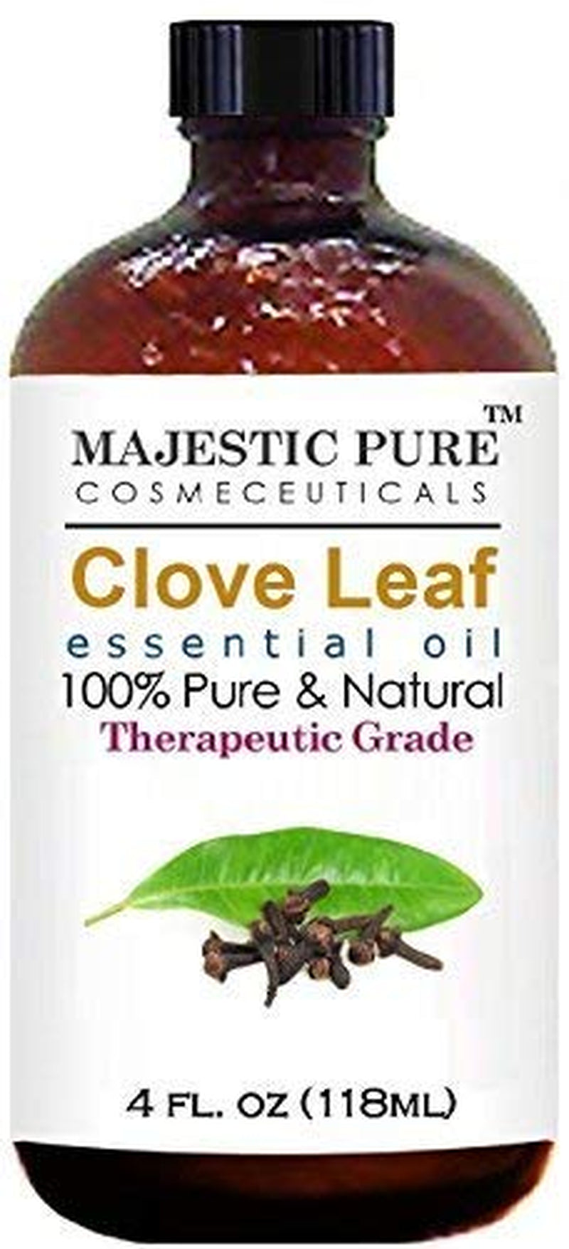 Majestic Pure Lavender Essential Oil with Glass Dropper | 100% Pure and Natural Lavender Oil | Premium Grade Essential Oils for Diffusers, Skin, Aromatherapy, Massage | 4 Fl Oz