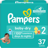 Pampers Baby Dry Diapers - Size 1, 120 Count, Absorbent Disposable Diapers