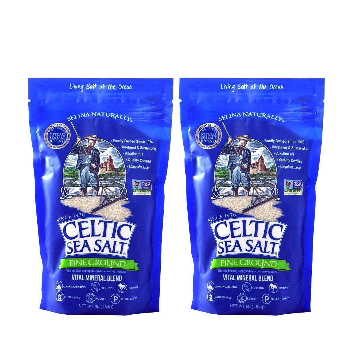 Celtic Sea Salt, Fine Ground, 8 Ounce