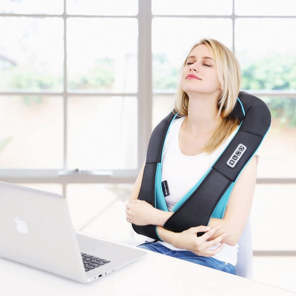 Mo Cuishle Shiatsu Neck and Shoulder Massager with Heat – Deep Kneading Massage for Relaxation – Ideal for Christmas, Mother'S Day, Father'S Day, and Valentine'S Day Gifts for Men, Women, Mom and Dad