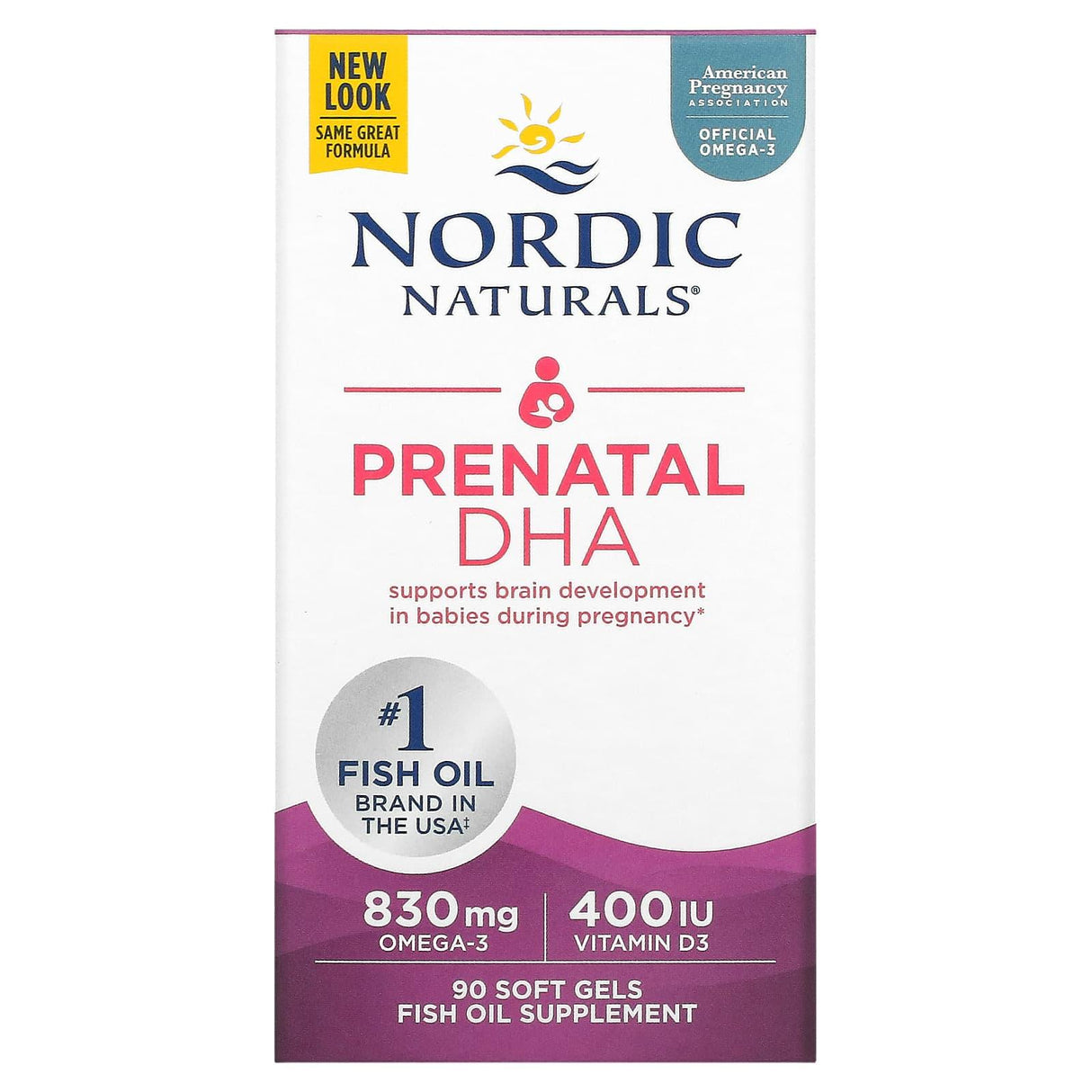 Nordic Naturals, Prenatal DHA, 90 Soft Gels - Supply Center USA