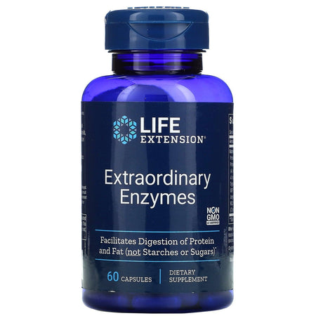 Life Extension, Extraordinary Enzymes, 60 Capsules - Supply Center USA