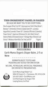 Earth Mama Organic Diaper Balm | Diaper Cream with Calendula | Calm Skin Baby Essentials for Diaper Bag |Multipurpose Baby Ointment, 2-Fluid Ounce