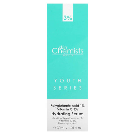 Skin Chemists, Youth Series, Hydrating Serum, 1.01 fl oz (30 ml) - Supply Center USA