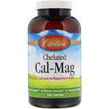 Carlson Labs, Chelated Cal-Mag, 180 Tablets - Supply Center USA