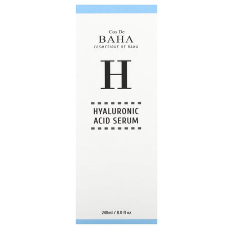 Cos De BAHA, H, Hyaluronic Acid Serum, 8 fl oz (240 ml) - Supply Center USA