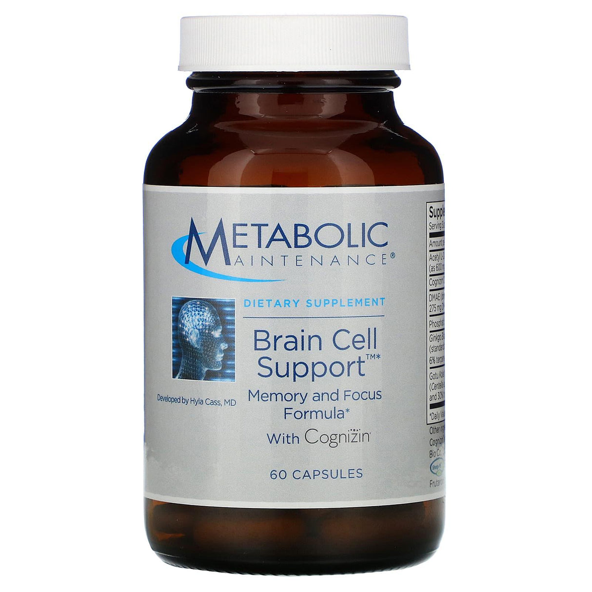 Metabolic Maintenance, Brain Cell Support with Cognizin, 60 Capsules - Supply Center USA