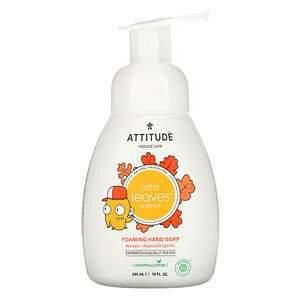 ATTITUDE, Little Leaves Science, Foaming Hand Soap, Mango, 10 fl oz (295 ml) - HealthCentralUSA