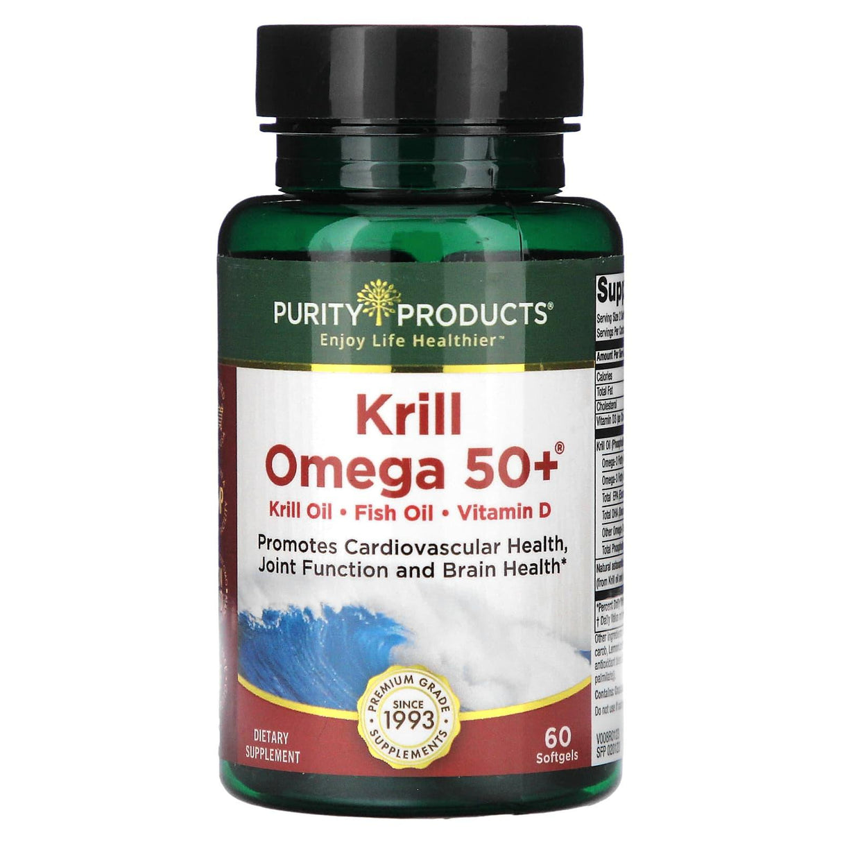 Purity Products, Krill Omega 50+, 60 Softgels - Supply Center USA