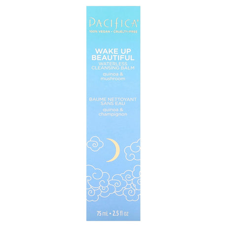 Pacifica, Wake Up Beautiful, Waterless Cleansing Balm, Quinoa & Mushroom, 2.5 fl oz (75 ml) - Supply Center USA