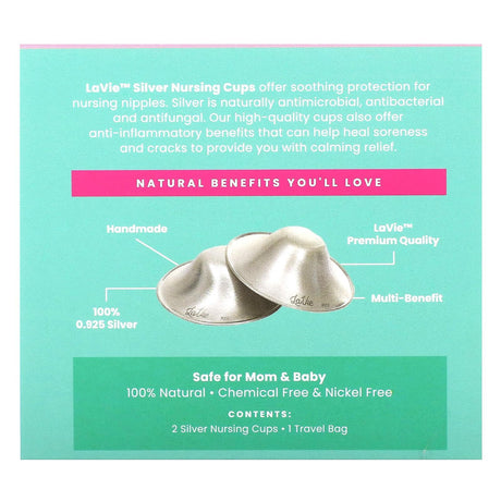 LaVie, Soothing Silver Nursing Cups, Healing Tool, Size 1, 3 Piece Set - Supply Center USA