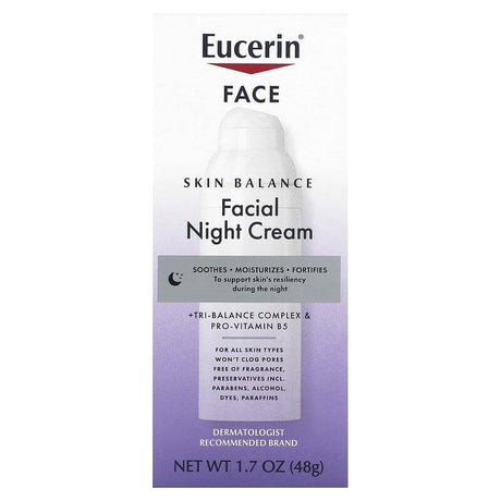 Eucerin, Skin Balance, Facial Night Cream, 1.7 oz (48 g) - Supply Center USA