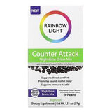 Rainbow Light, Counter Attack, Nighttime Drink Mix with Elderberry, Vitamin C, Zinc and Melatonin, Elderberry-Citrus, 10 Packets, 0.1 oz (3.7 g) Each - Supply Center USA