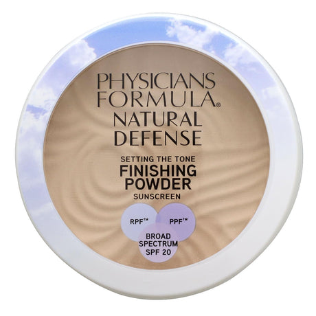 Physicians Formula, Natural Defense, Setting The Tone Finishing Powder, SPF 20, Fair, 0.35 oz (10 g) - Supply Center USA