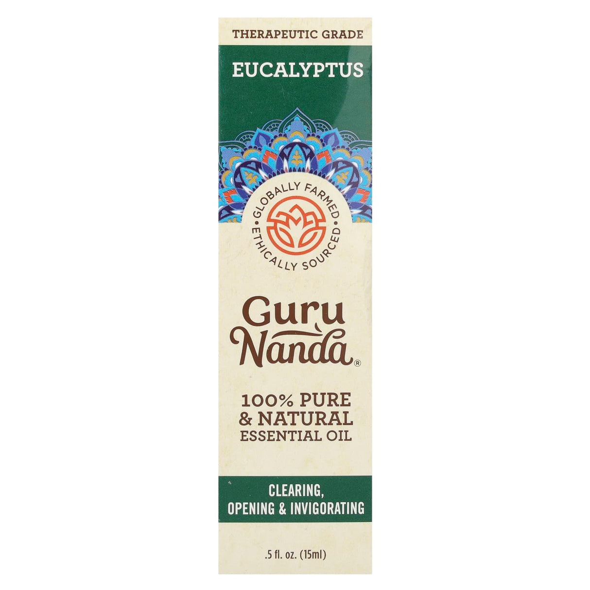 GuruNanda, 100% Pure & Natural Essential Oil, Eucalyptus , 0.5 fl oz (15 ml) - Supply Center USA