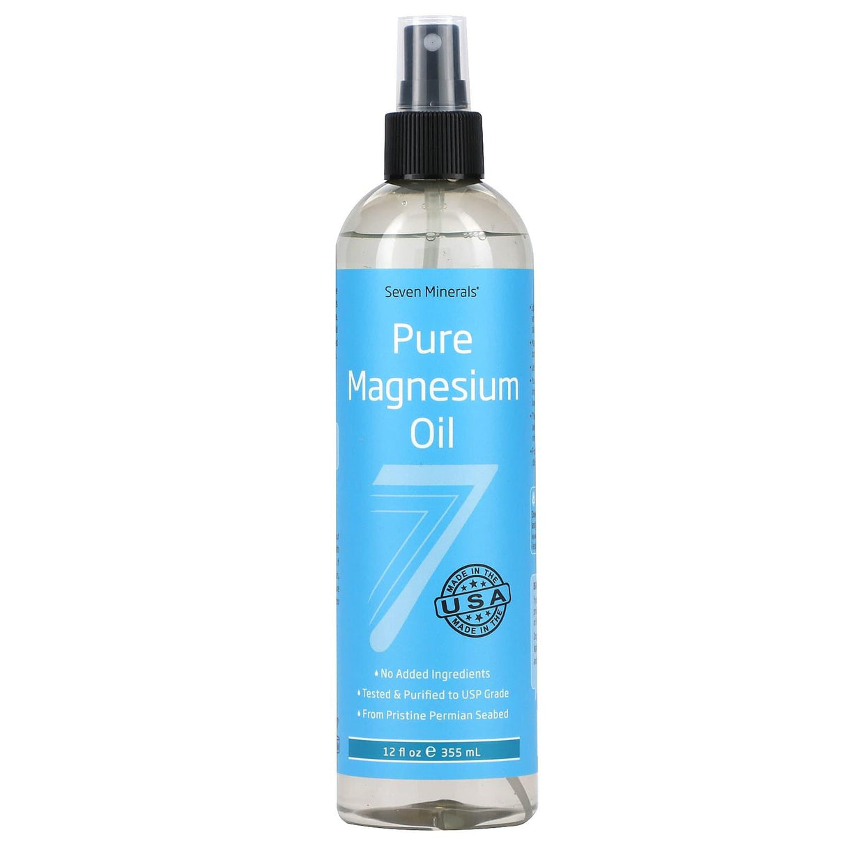 Seven Minerals, Pure Magnesium Oil, 12 fl oz (355 ml) - Supply Center USA