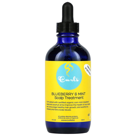 Curls, Scalp Treatment, Blueberry & Mint, 4 fl oz (120 ml) - Supply Center USA