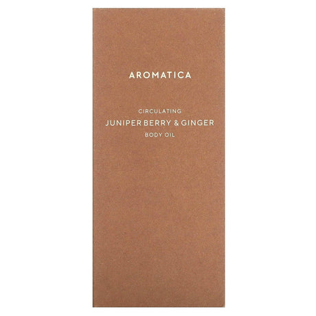 Aromatica, Circulating Body Oil, Juniper Berry & Ginger, 3.3 fl oz (100 ml) - Supply Center USA