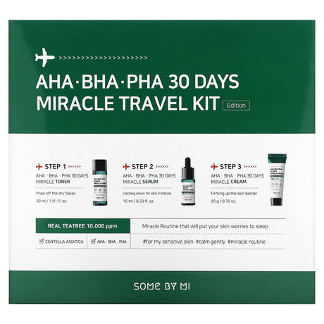 SOME BY MI, AHA BHA PHA 30 Days Miracle Travel Kit, 3 Piece Kit - Supply Center USA