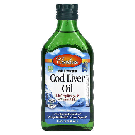 Carlson, Wild Norwegian Cod Liver Oil, Fruit Splash, 8.4 fl oz (250 ml) - Supply Center USA