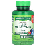 Nature's Truth, Sleep Melatonin, Natural Berry, 5 mg, 200 Fast Dissolve Tablets - Supply Center USA