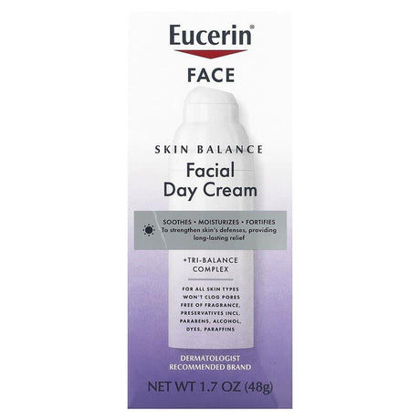 Eucerin, Skin Balance, Facial Day Cream, 1.7 oz (48 g) - Supply Center USA