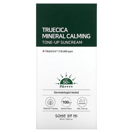 SOME BY MI, Truecica Mineral Calming, Tone-Up Sunscreen, SPF 50+ PA++++, 1.69 fl oz (50 ml) - Supply Center USA