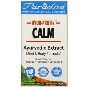 Paradise Herbs, AYUR-Pro Rx, Calm, 60 Vegetarian Capsules - Supply Center USA