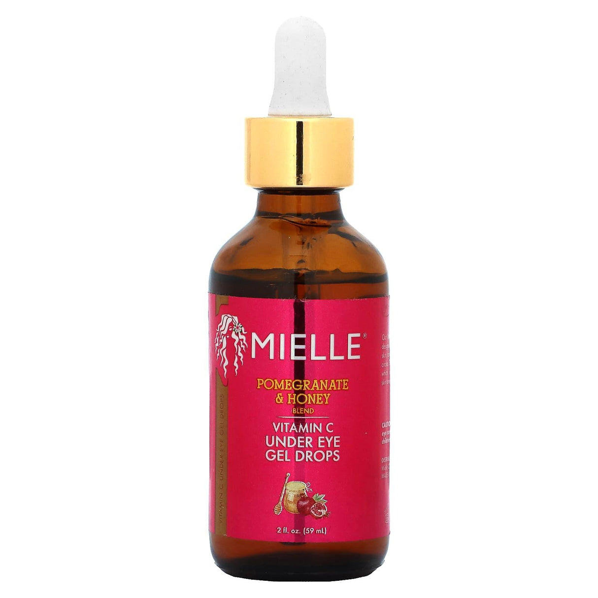 Mielle, Vitamin C Under Eye Gel Drops, Pomegranate & Honey Blend, 2 fl oz ( 59 ml) - Supply Center USA