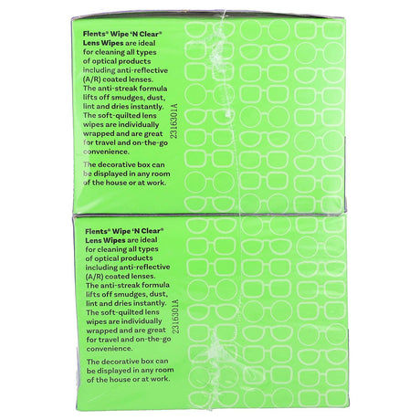 Flents, Wipe 'N Clear Lens Wipes, 75 Soft-Quilted Lens Wipes - Supply Center USA