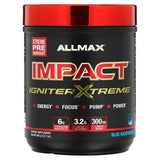 ALLMAX, IMPACT Igniter Xtreme, Pre-Workout, Blue Raspberry, 12.7 oz (360 g) - Supply Center USA