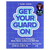 I Dew Care, Get Your Guard On, Moisturizing Probiotics Body Wash, Lotion and Mitt Set, 4 Piece Set - Supply Center USA