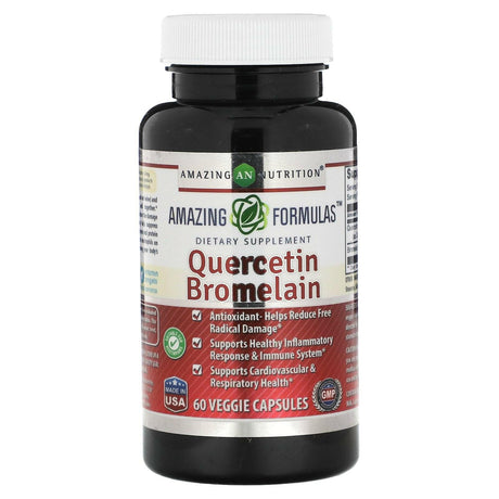 Amazing Nutrition, Quercetin Bromelain, 60 Veggie Capsules - Supply Center USA