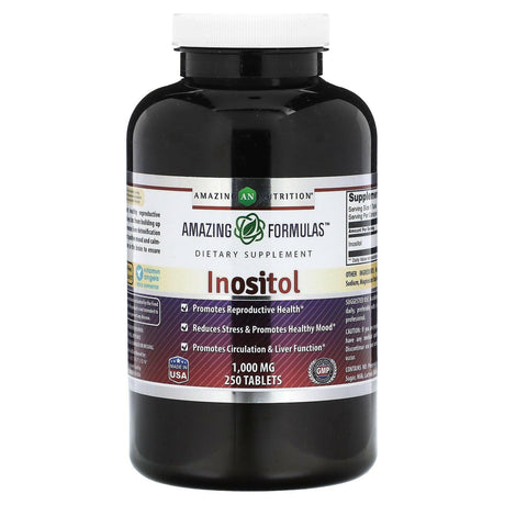 Amazing Nutrition, Inositol, 1,000 mg, 250 Tablets - Supply Center USA