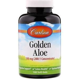 Carlson Labs, Golden Aloe, 100 mg, 180 Soft Gels - Supply Center USA