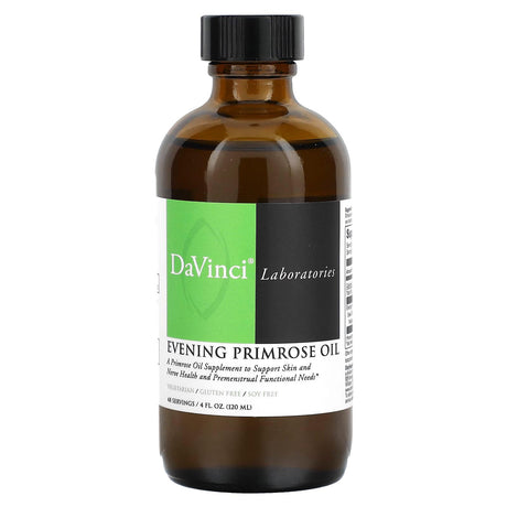 DaVinci Laboratories of Vermont, Evening Primrose Oil, 4 fl oz (120 ml) - Supply Center USA