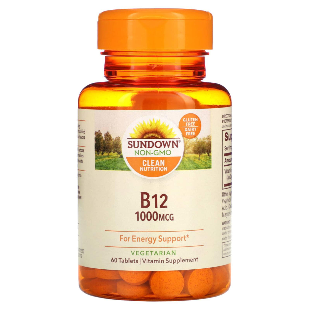 Sundown Naturals, B-12, 1,000 mcg, 60 Tablets - Supply Center USA