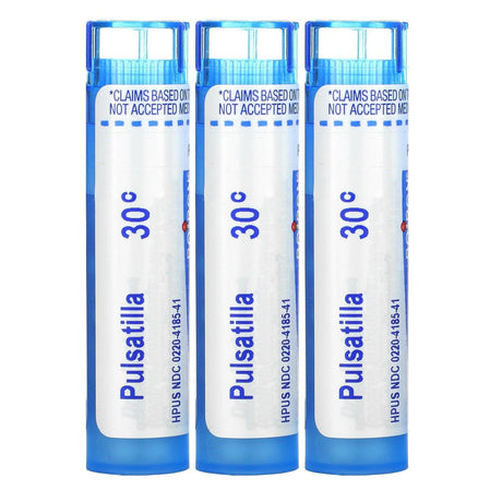 Boiron, Pulsatilla, Cold & Mucus Relief, Meltaway Pellets, 30C, 3 Tubes, 80 Pellets Each - Supply Center USA