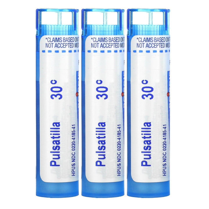 Boiron, Pulsatilla, Cold & Mucus Relief, Meltaway Pellets, 30C, 3 Tubes, 80 Pellets Each - HealthCentralUSA