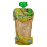 Happy Family Organics, Happy Baby, Organic Baby Food, 6+ Months, Pears, Zucchini & Peas, 4 oz (113 g) - Supply Center USA