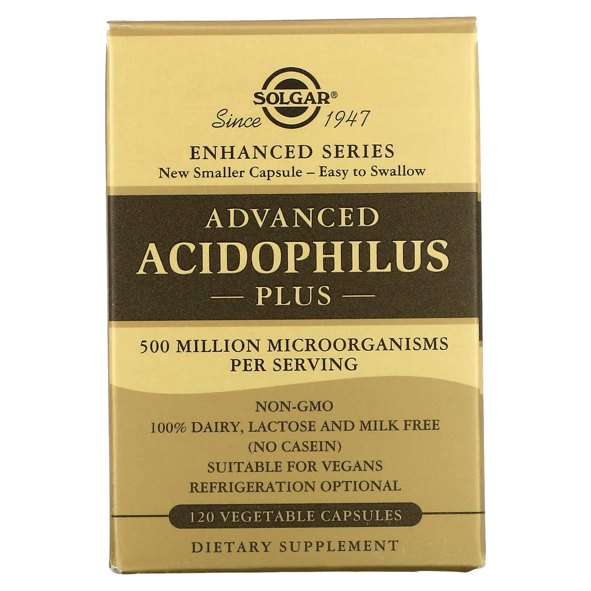 Solgar, Advanced Acidophilus Plus, 120 Vegetable Capsules - Supply Center USA