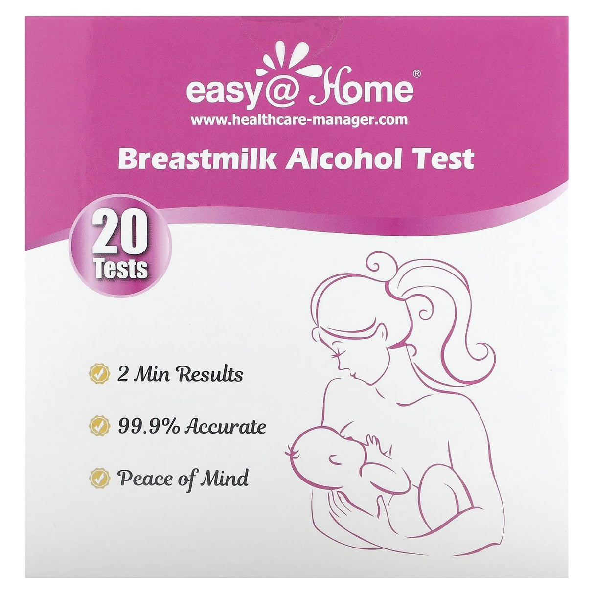 Easy@Home, Breastmilk Alcohol Test, 20 Tests - Supply Center USA