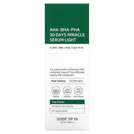 SOME BY MI, AHA BHA PHA 30 Days Miracle Serum Light, 1.69 fl oz (50 ml) - Supply Center USA