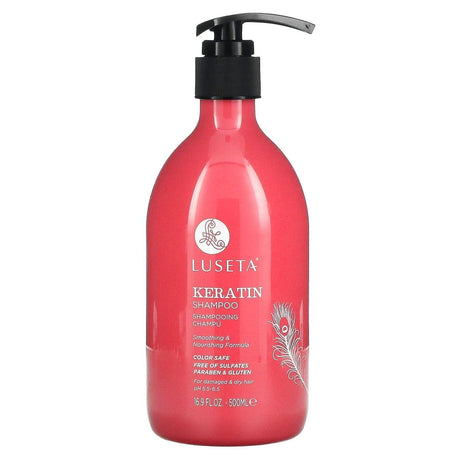 Luseta Beauty, Keratin Shampoo, For Damaged & Dry Hair, 16.9 fl oz (500 ml) - Supply Center USA