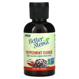 NOW Foods, Better Stevia, Zero-Calorie Liquid Sweetener, Peppermint Cookie, 2 fl oz (59 ml) - Supply Center USA