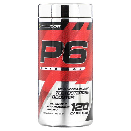 Cellucor, P6 Original, Advanced Anabolic Testosterone Booster, 120 Capsules - Supply Center USA