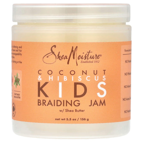 SheaMoisture, Kids Braiding Jam, Coconut & Hibiscus with Shea Butter , 5.5 oz (156 g) - Supply Center USA